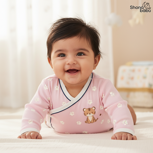 Premium Baby Bundles : Organic Interlock Cotton Baby Romper (Keeper) (Set of 3)