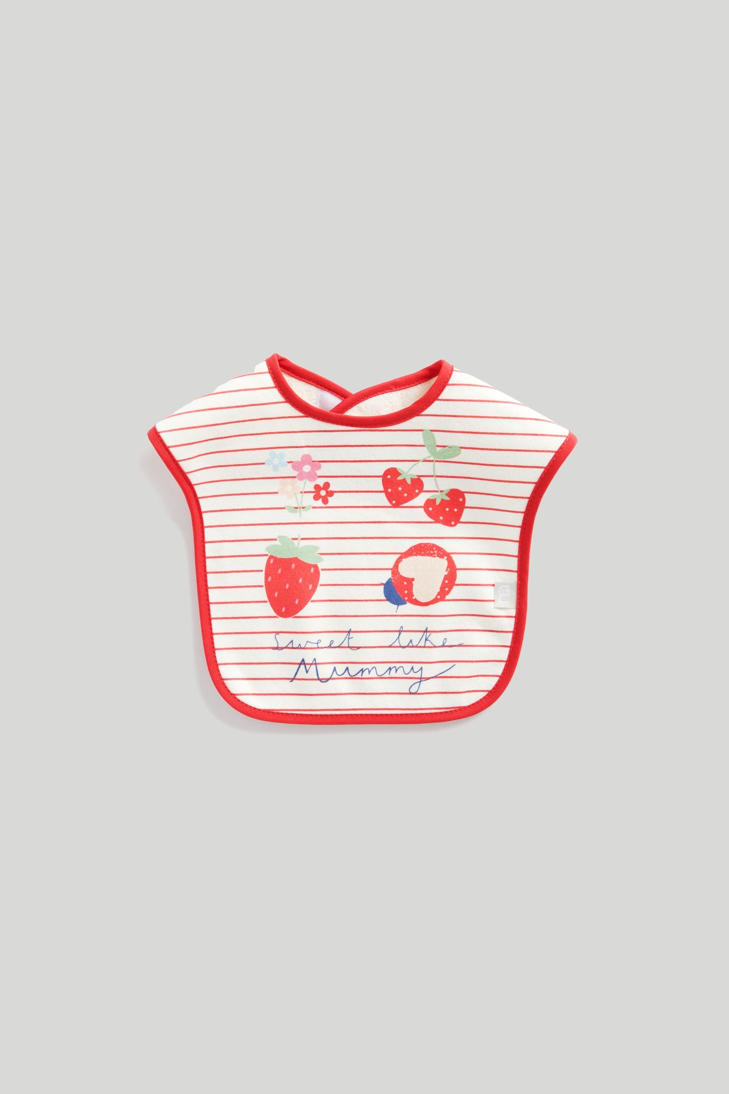 Tiny Treasures Sweet Strawberry Baby Bibs – Pack of 3