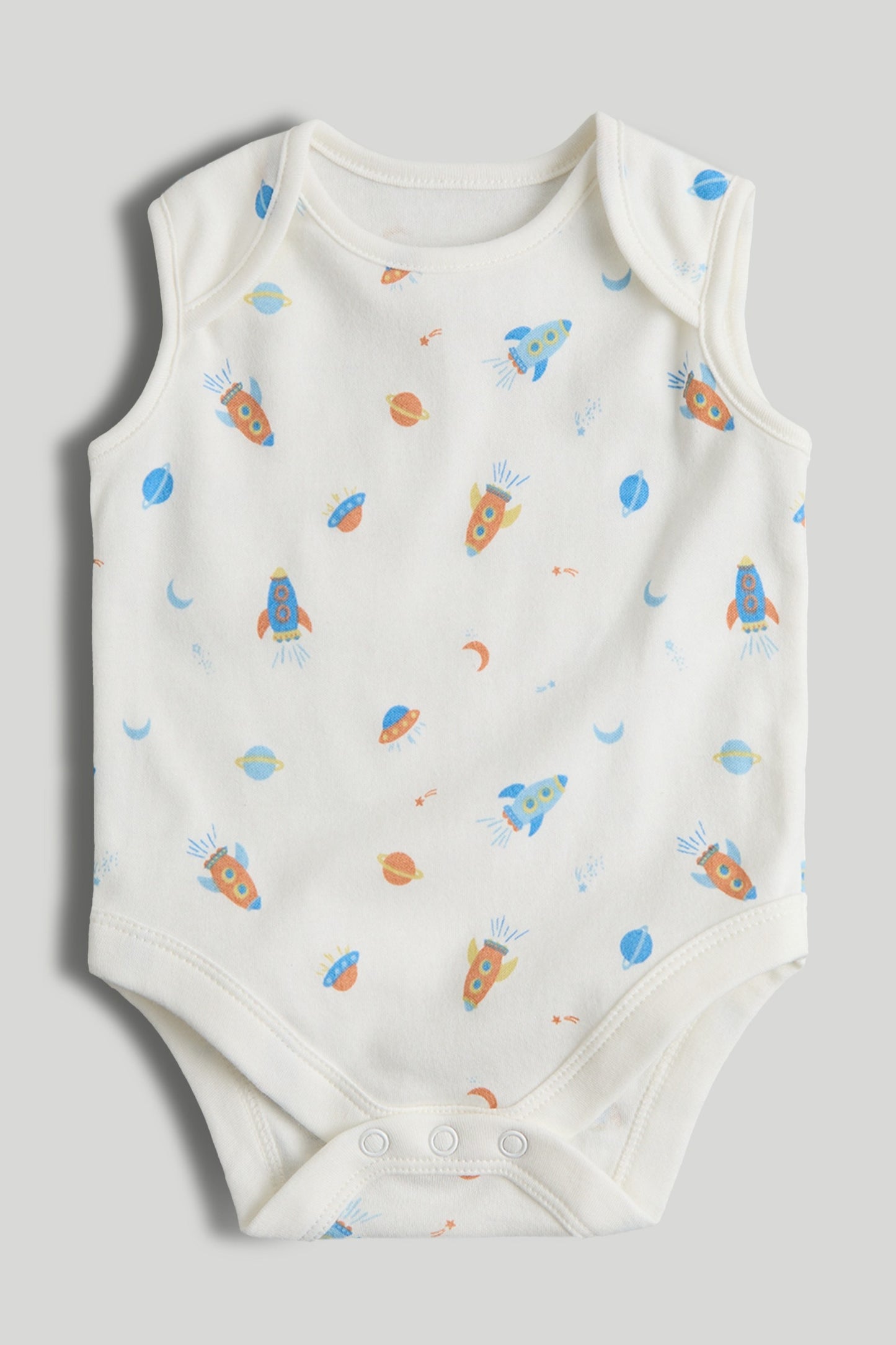 Snuggle-Ready Unisex Sleeveless Bodysuits – Pack of 5