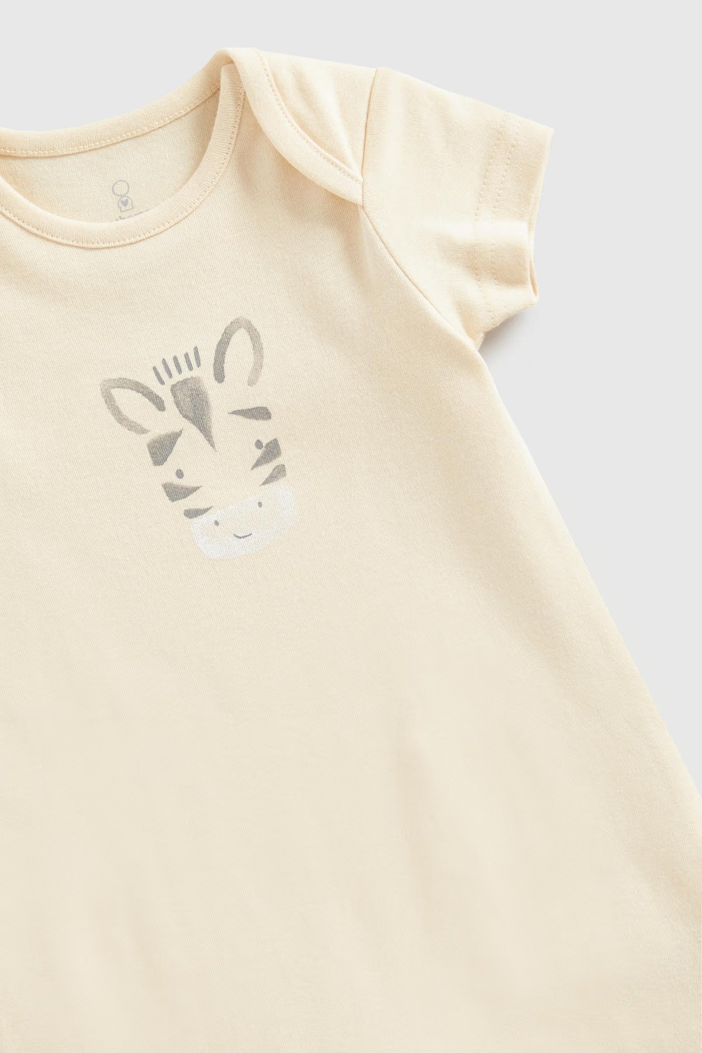 Safari Friends Half-Sleeve Romper Pack – Set of 3 (Unisex, 0–24 Months)