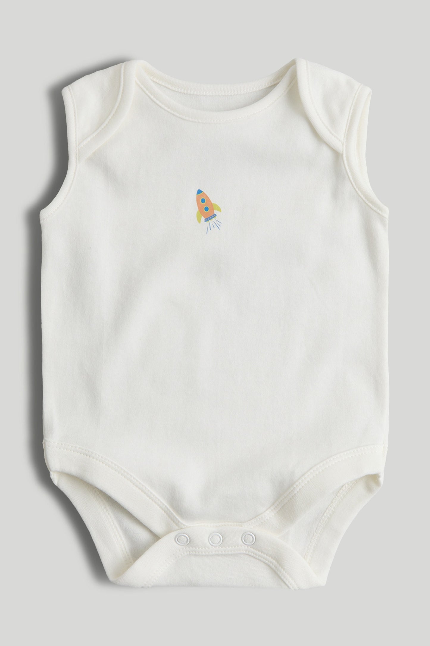 Snuggle-Ready Unisex Sleeveless Bodysuits – Pack of 5