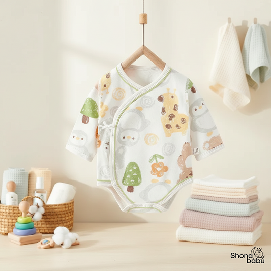 Animal Parade Organic Cotton Kemono Bodysuit – Soft & Skin-Safe
