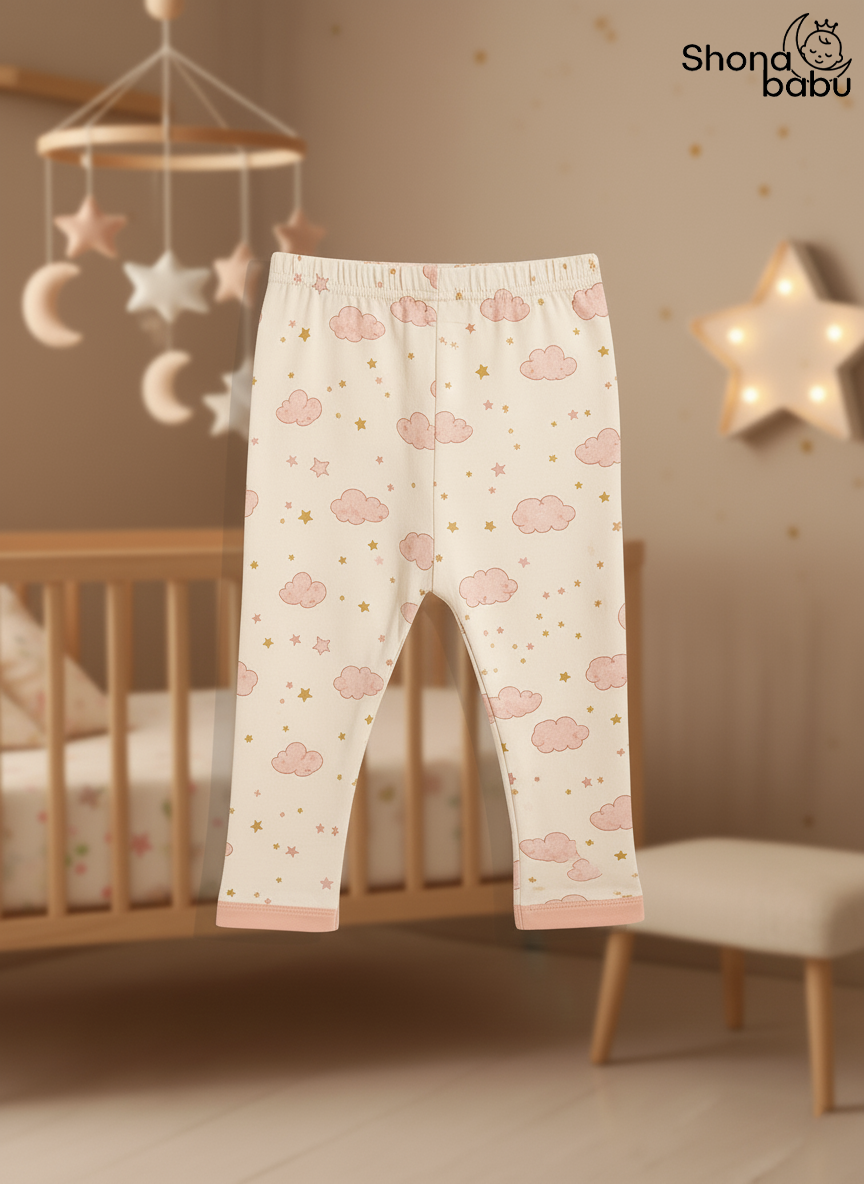 Cloud & Stars Baby Pajama Set – Ultra-Soft Cotton Sleepwear
