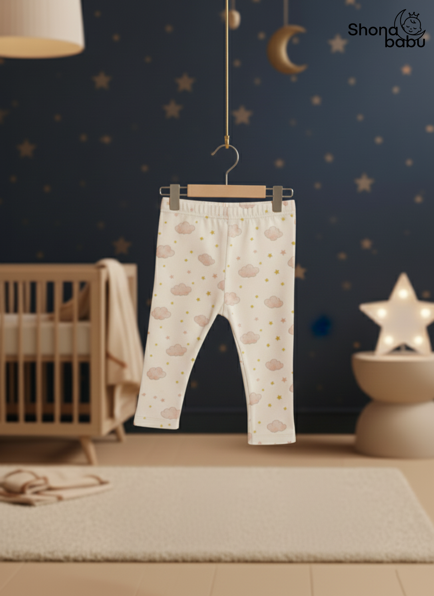 Cloud & Stars Baby Pajama Set – Ultra-Soft Cotton Sleepwear