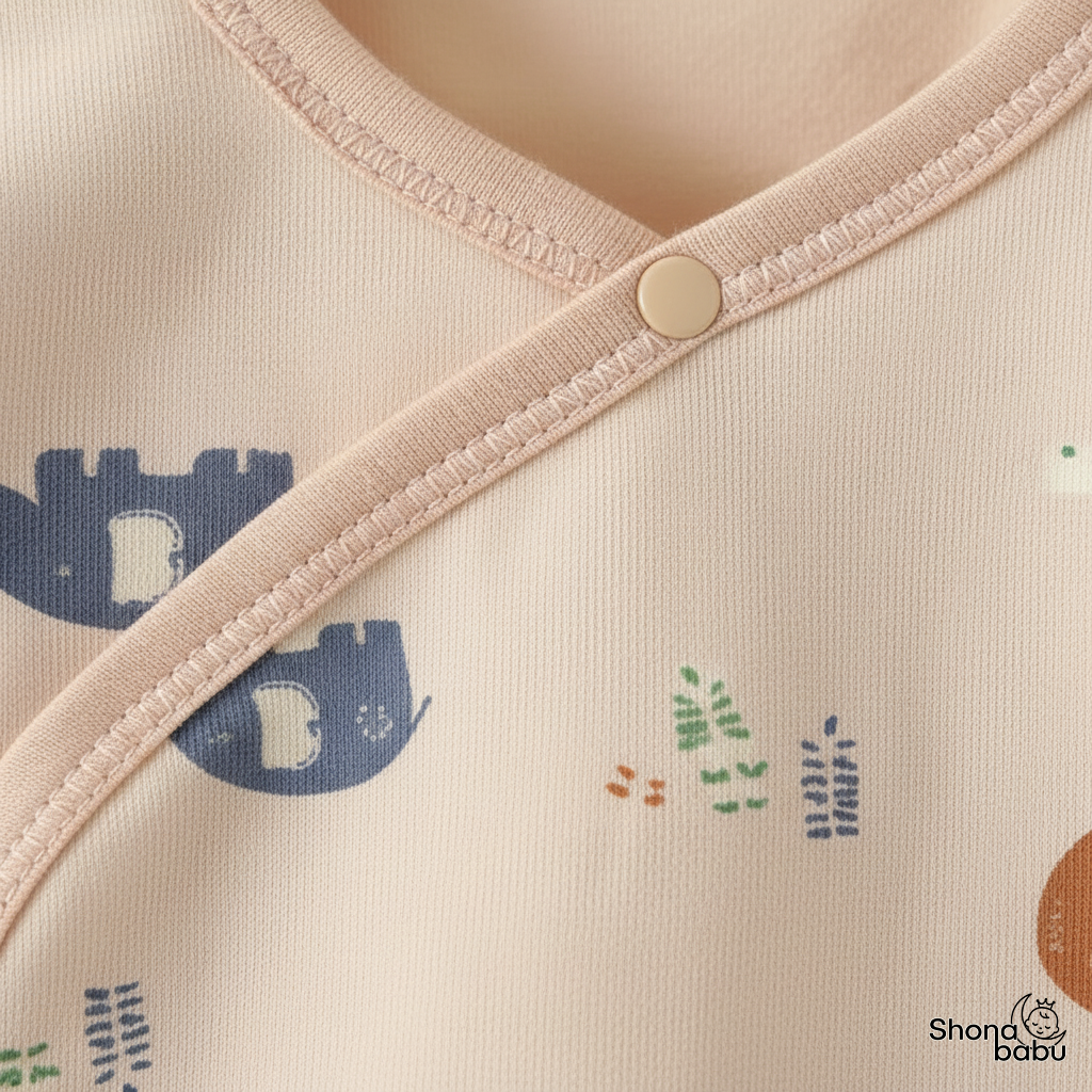 The Adorable Character Trio : Organic Cotton Kimono Bodysuits (Set of 3)