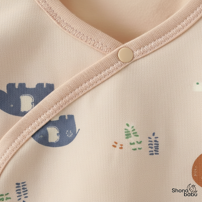 The Adorable Character Trio : Organic Cotton Kimono Bodysuits (Set of 3)