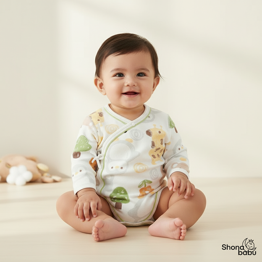 Animal Parade Organic Cotton Kemono Bodysuit – Soft & Skin-Safe