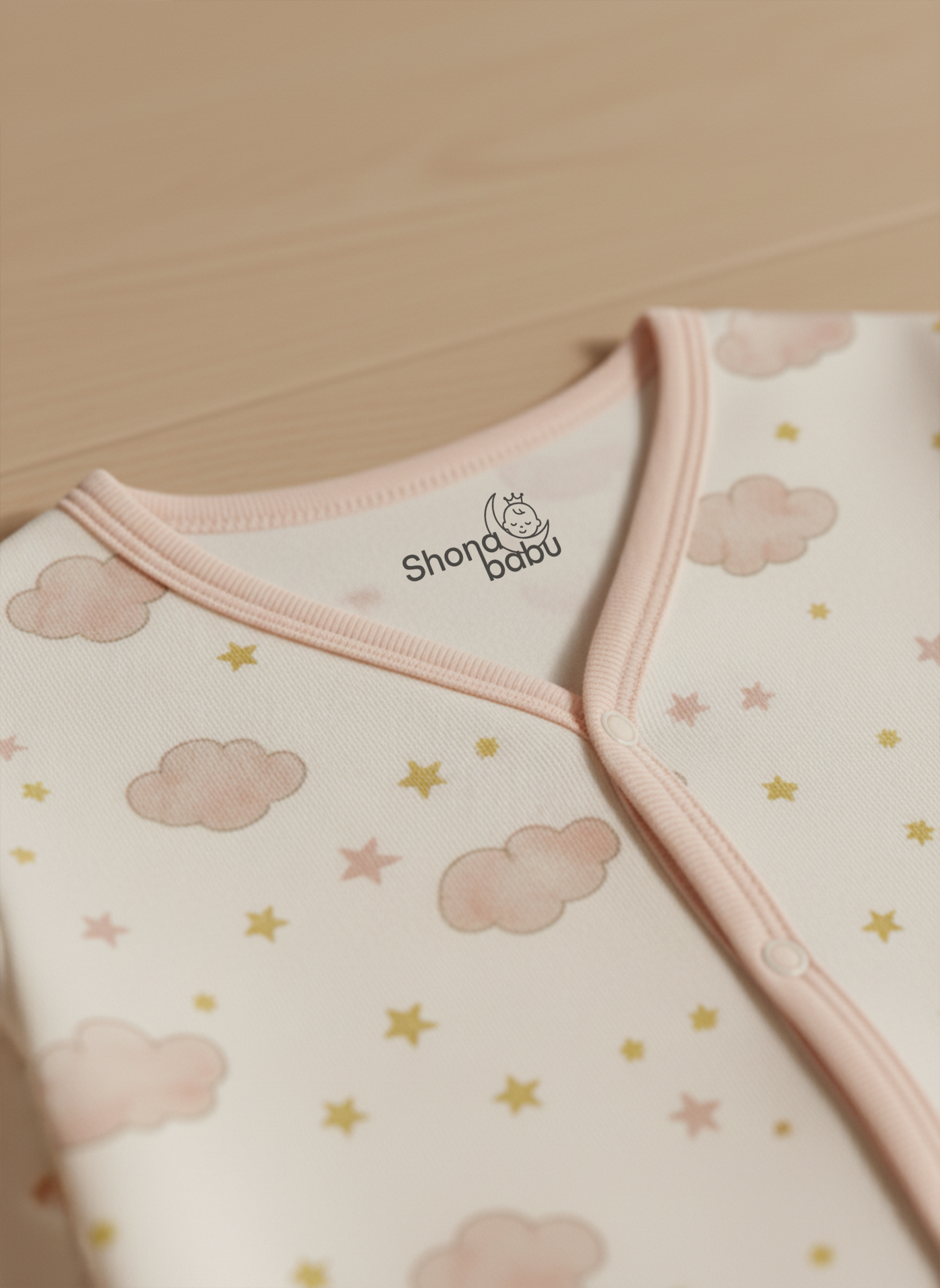 Cloud & Stars Baby Pajama Set – Ultra-Soft Cotton Sleepwear