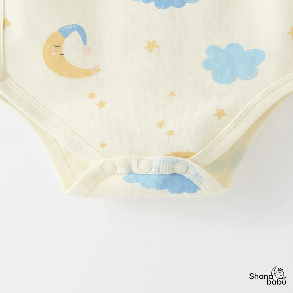 Premium Baby Bundles : Organic Interlock Cotton Bodysuits (Set of 3)