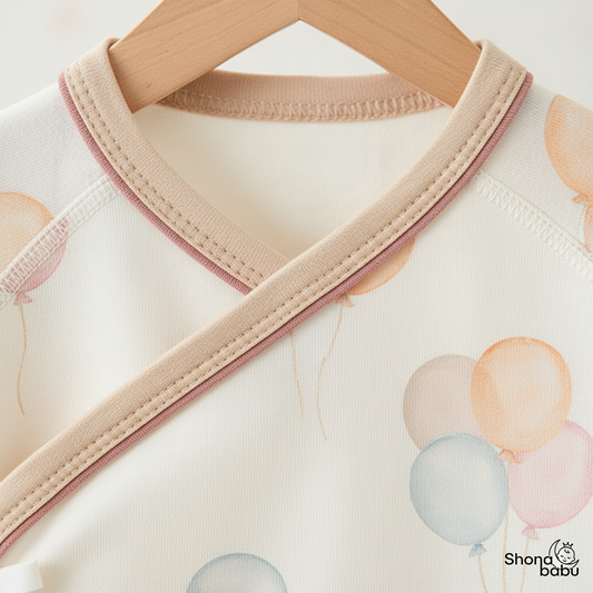 Dreamy Balloon & Teddy Wrap Bodysuit ✨