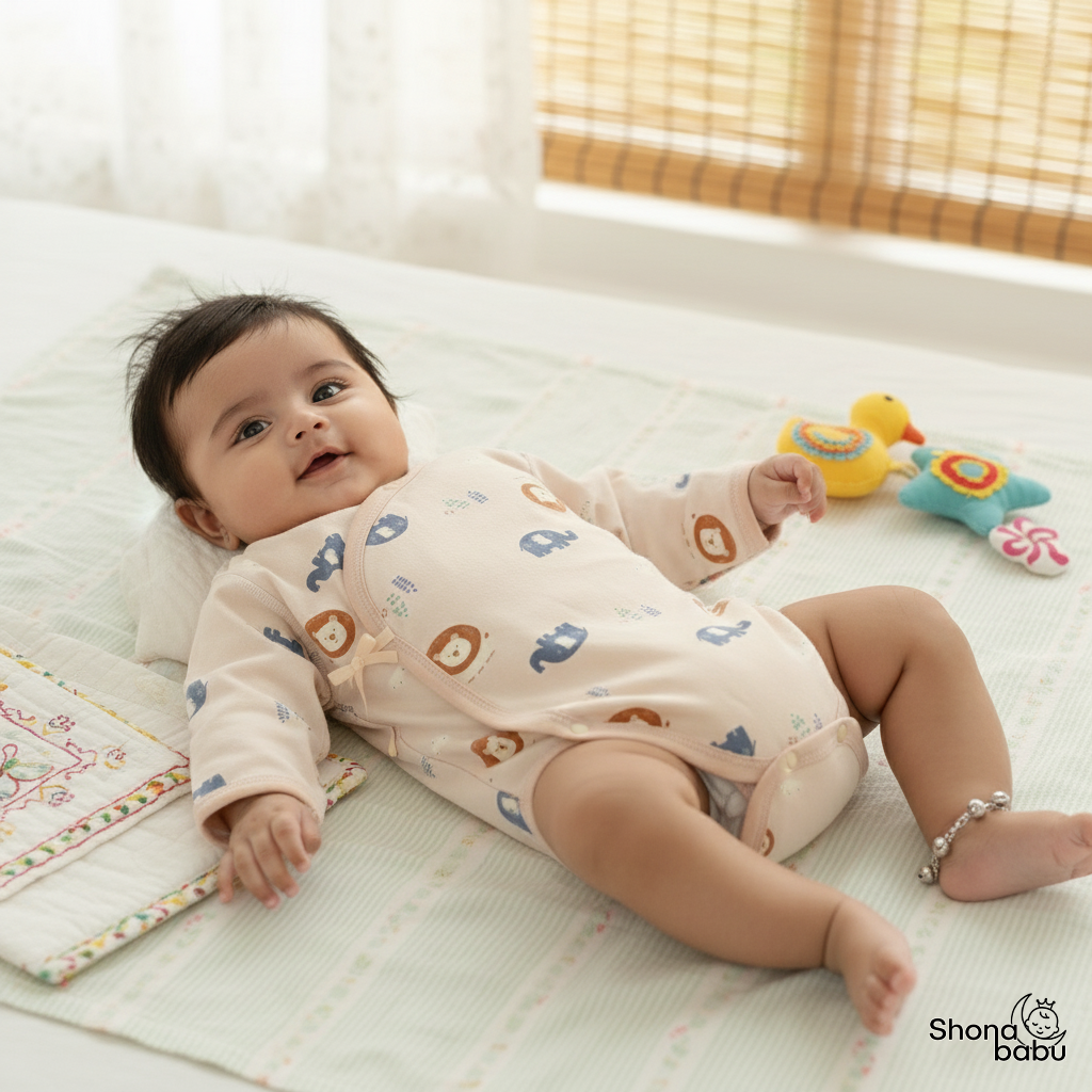 Little Gentleman Set: Organic Cotton Kimono Bodysuits (Set of 3)