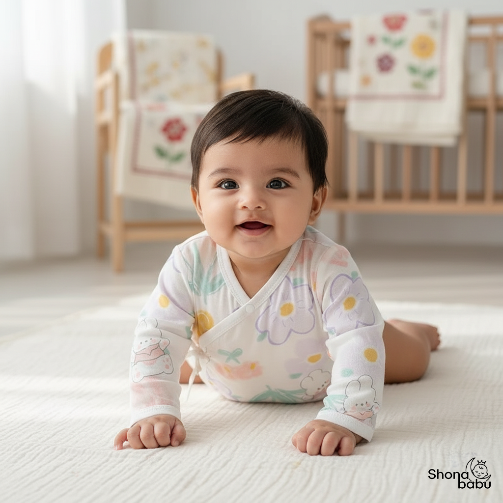 Sweetest Baby Collection : Organic Cotton Kimono Bodysuits (Set of 3)