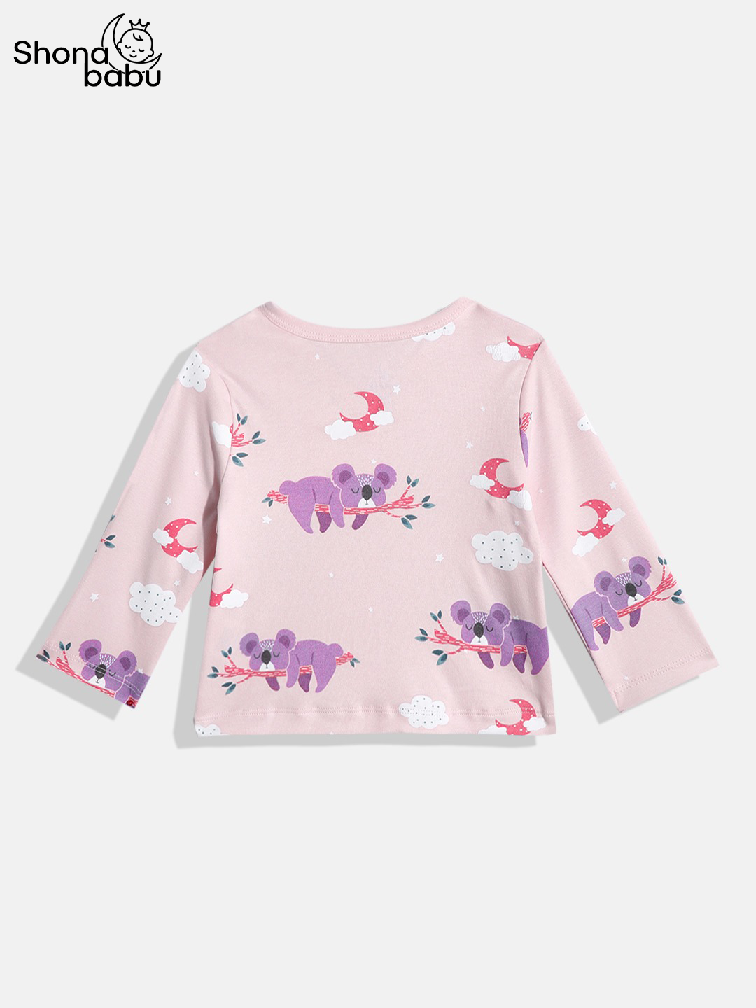 Pink Koala Cotton Baby Pajama Set – Soft & Skin-Friendly