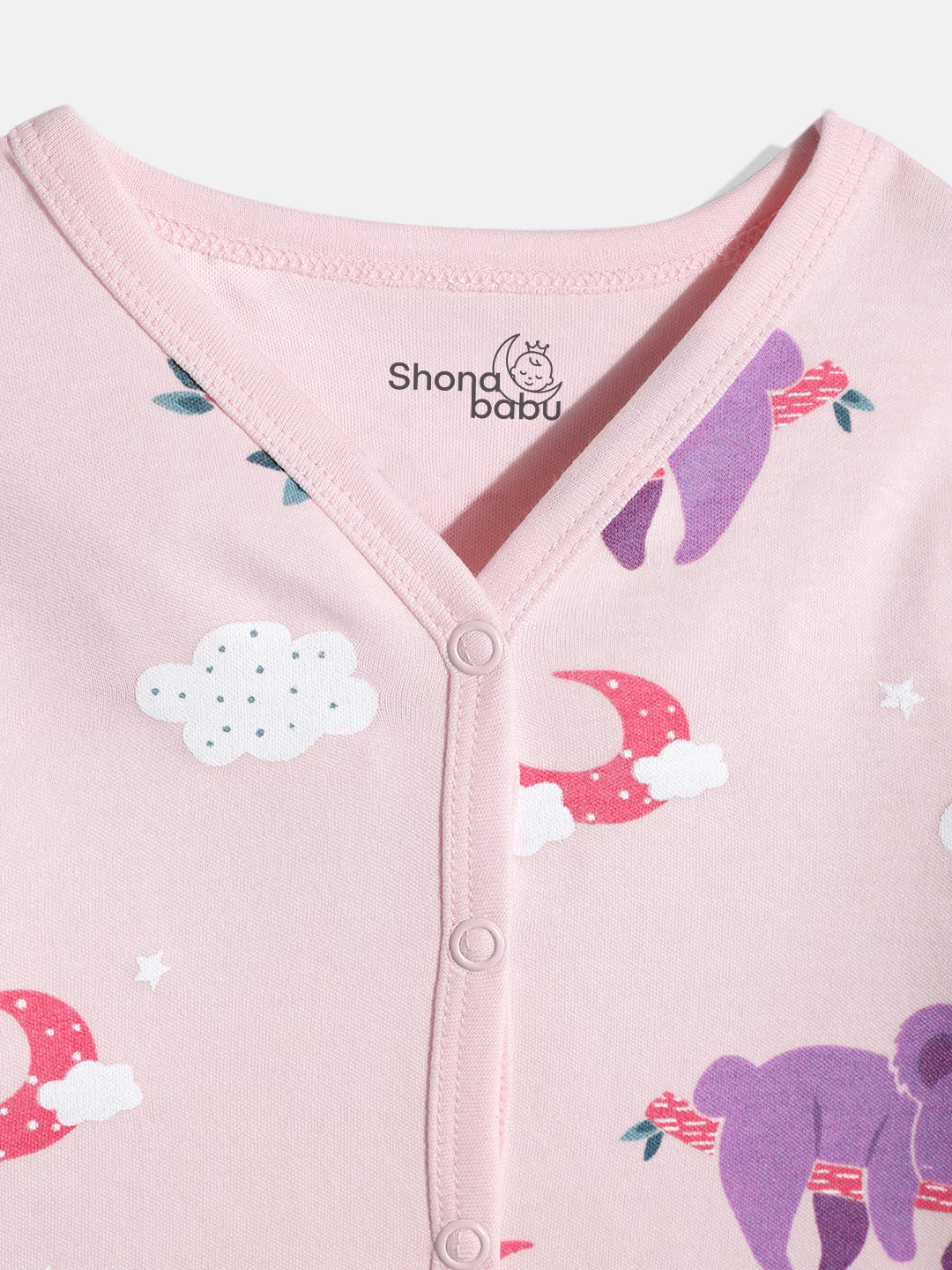 Pink Koala Cotton Baby Pajama Set – Soft & Skin-Friendly