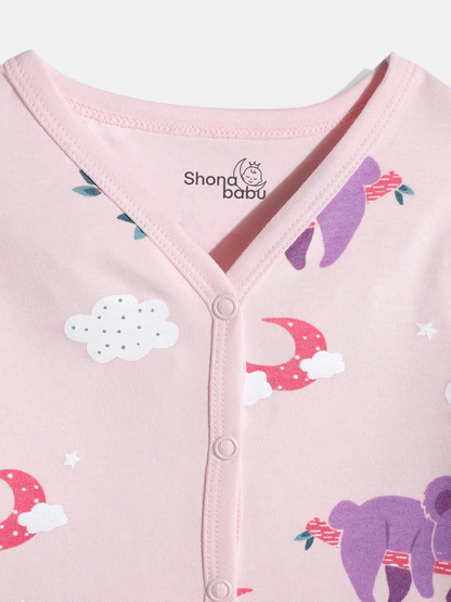 Pink Koala Cotton Baby Pajama Set – Soft & Skin-Friendly