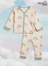 Premium Cotton Rainbow Baby Set – Soft Interlock Cotton PJs