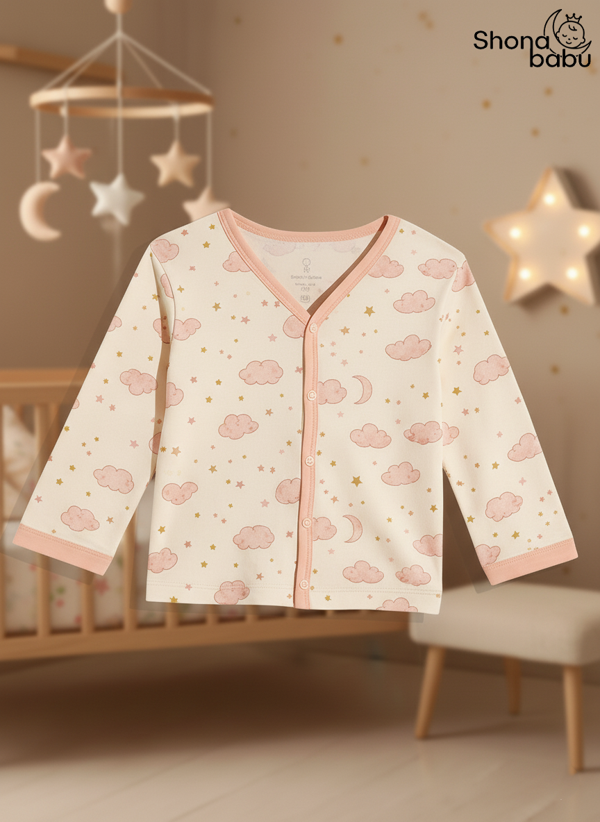 Cloud & Stars Baby Pajama Set – Ultra-Soft Cotton Sleepwear