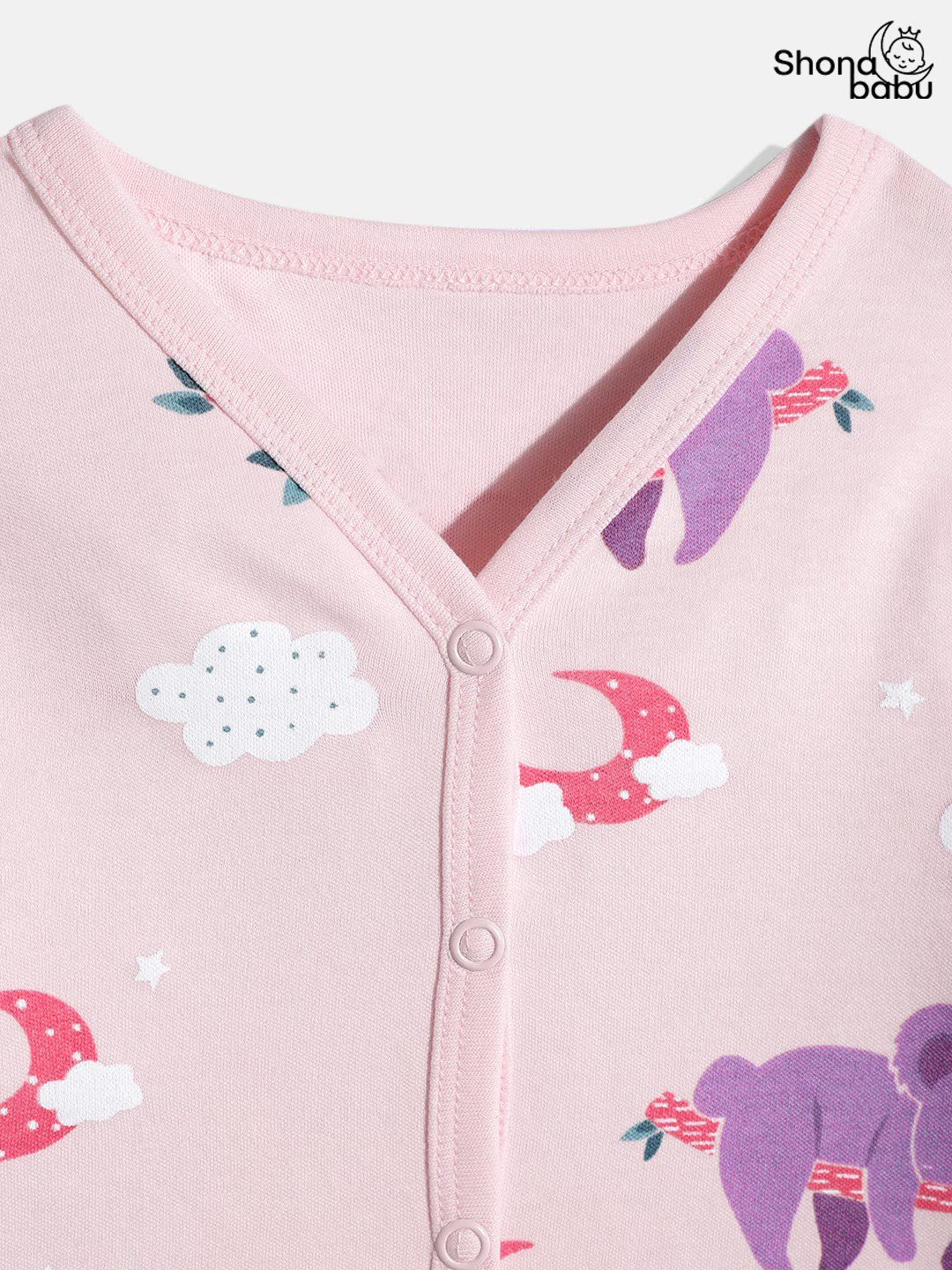 Pink Koala Cotton Baby Pajama Set – Soft & Skin-Friendly
