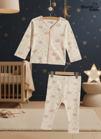 Cloud & Stars Baby Pajama Set – Ultra-Soft Cotton Sleepwear