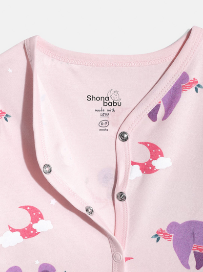 Pink Koala Cotton Baby Pajama Set – Soft & Skin-Friendly