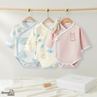 Newborn Comfort Collection : Organic Cotton Kimono Bodysuits (Set of 3)