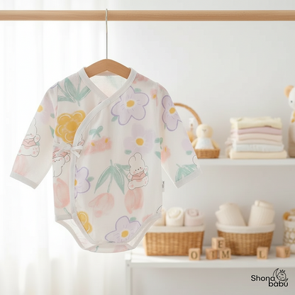 Sweetest Baby Collection : Organic Cotton Kimono Bodysuits (Set of 3)