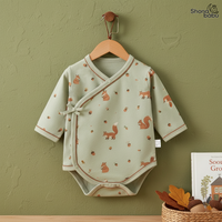 🦊 Forest Friends Organic Wrap Bodysuit ✨