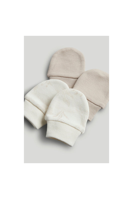 Tiny Treasures Cozy Bear Baby Mittens – Pack of 2