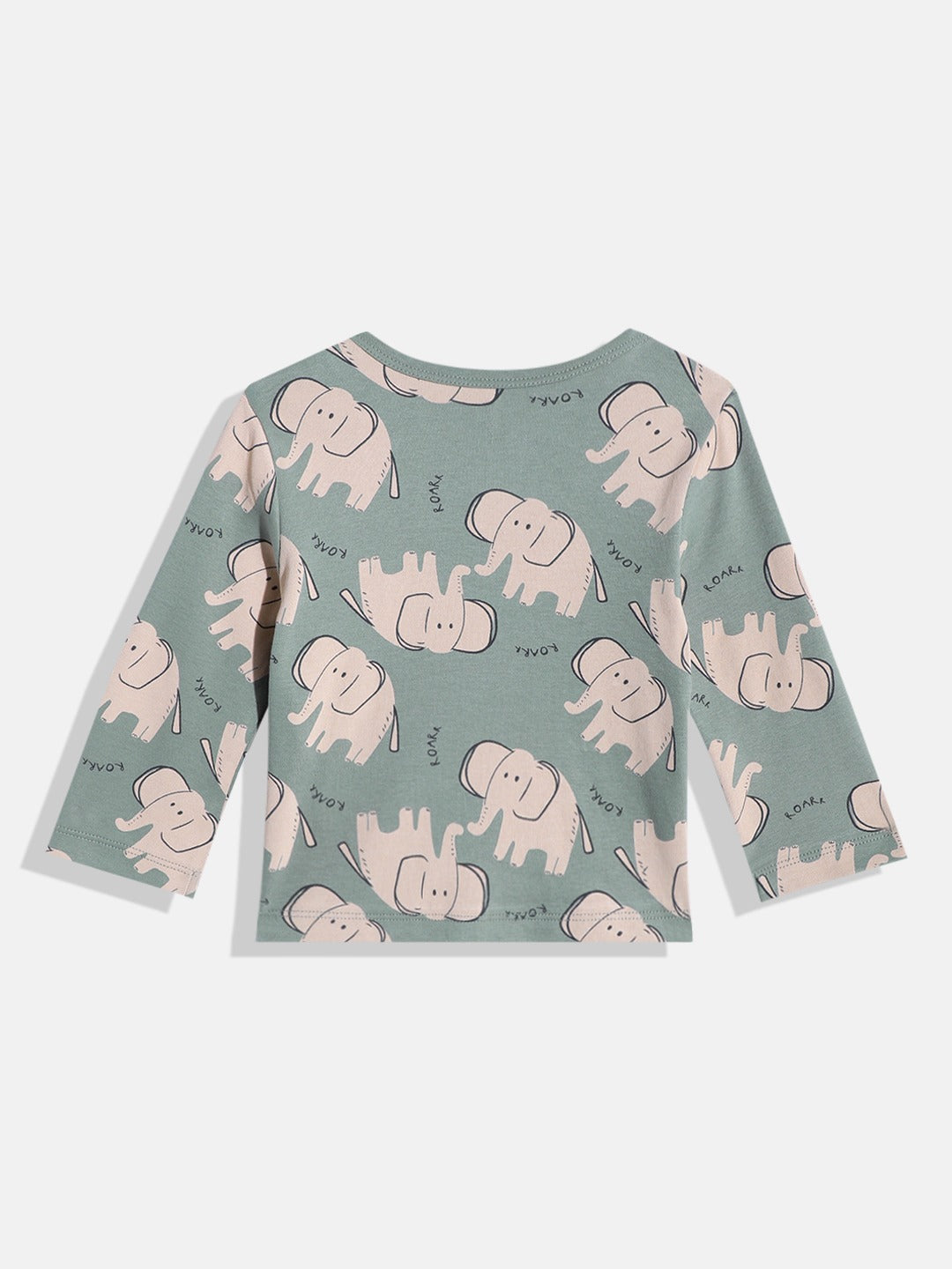 Unisex Baby Pyjama Set – 2-Piece Cotton Sleepwear with Elephant Print