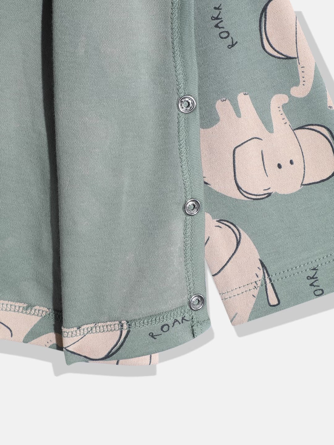Unisex Baby Pyjama Set – 2-Piece Cotton Sleepwear with Elephant Print