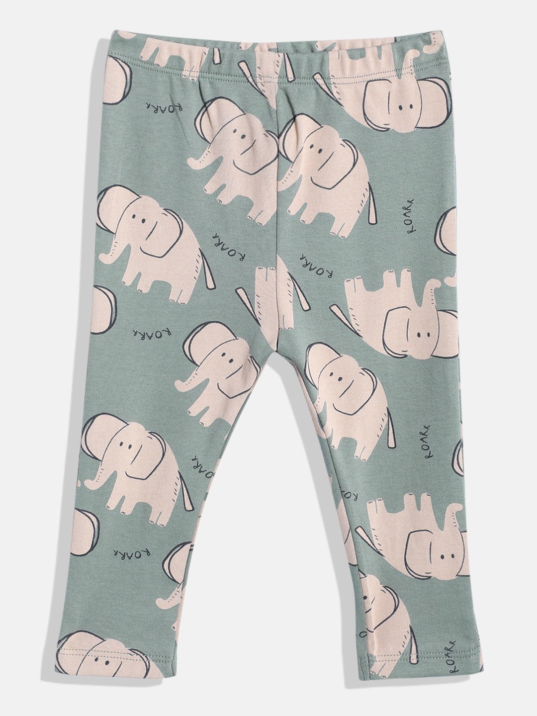 Unisex Baby Pyjama Set – 2-Piece Cotton Sleepwear with Elephant Print